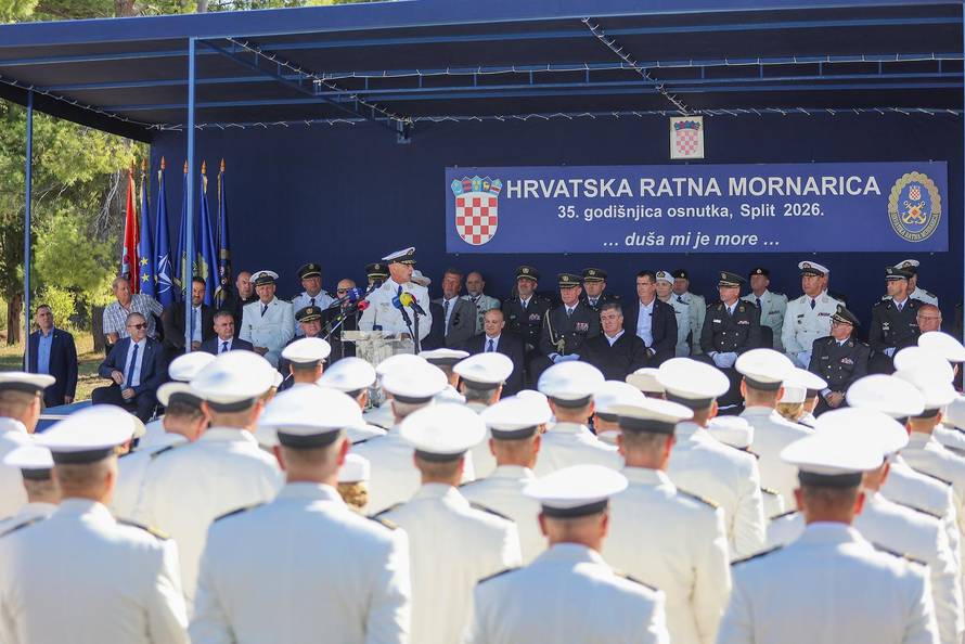 Split: Svečano obilježavanje 35. obljetnice utemeljenja Hrvatske ratne mornarice