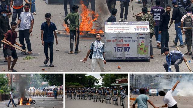 VIDEO Ratno stanje na ulicama Bangladeša: Studenti su se sukobili s policijom, 19 mrtvih...