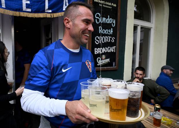 Prag:  Beckett irish  pub, gdje se hrvatski navijaci okupljaju prije utakmice