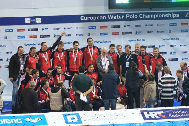 ARHIVA - 2010. Zagreb: Hrvatska vaterpolo reprezentacija postala europski prvak