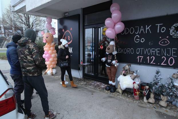 Zagreb: U Laništu otvoren jedinstven dućan "Odojak to go"