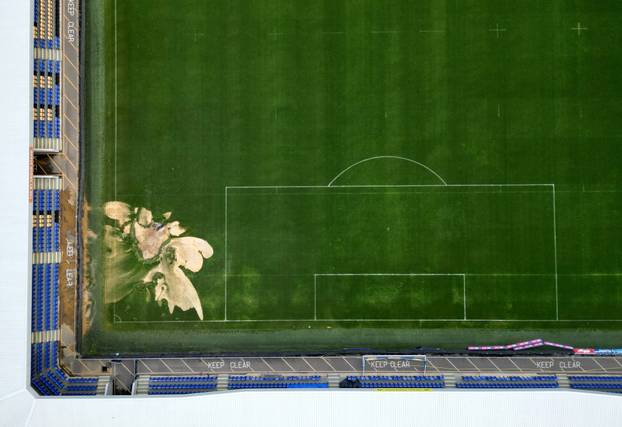 Sink hole appears at AFC Wimbledon football ground