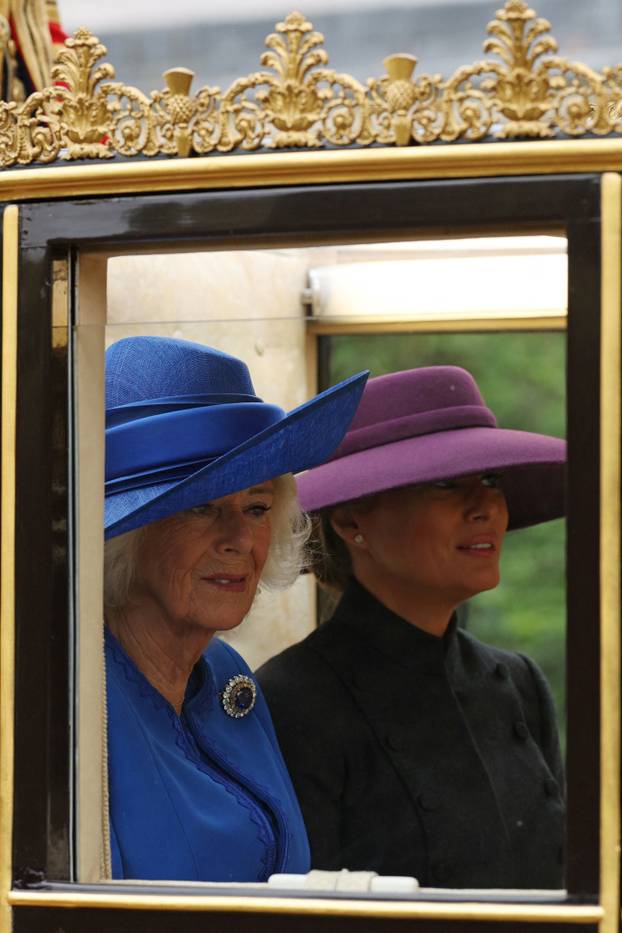 U.S. President Trump makes second state visit to Britain