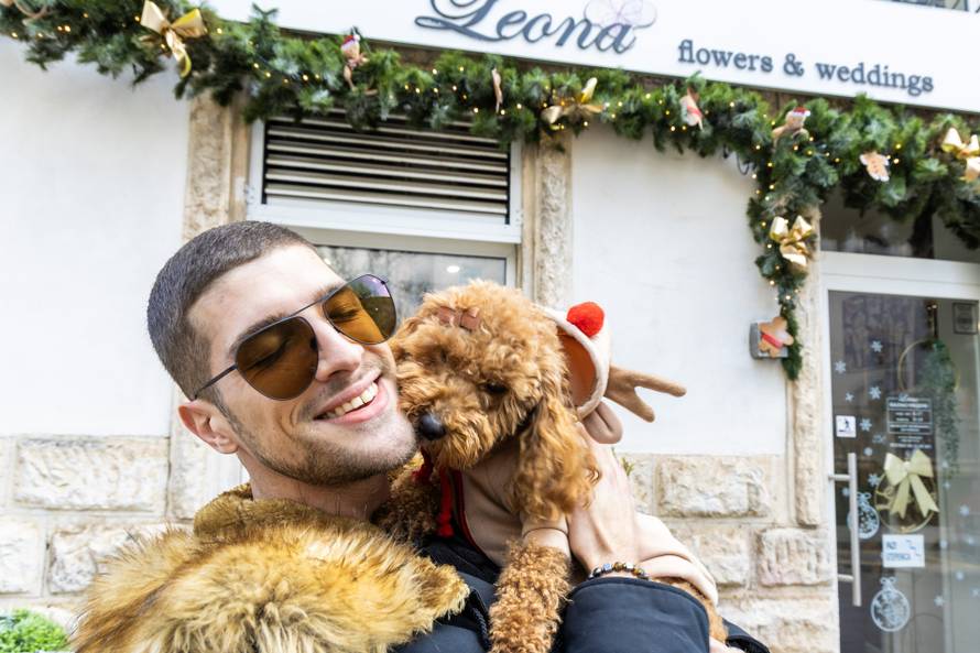 24sata: Pula: Pas pozira ispred cvjećarnice i glumi soba