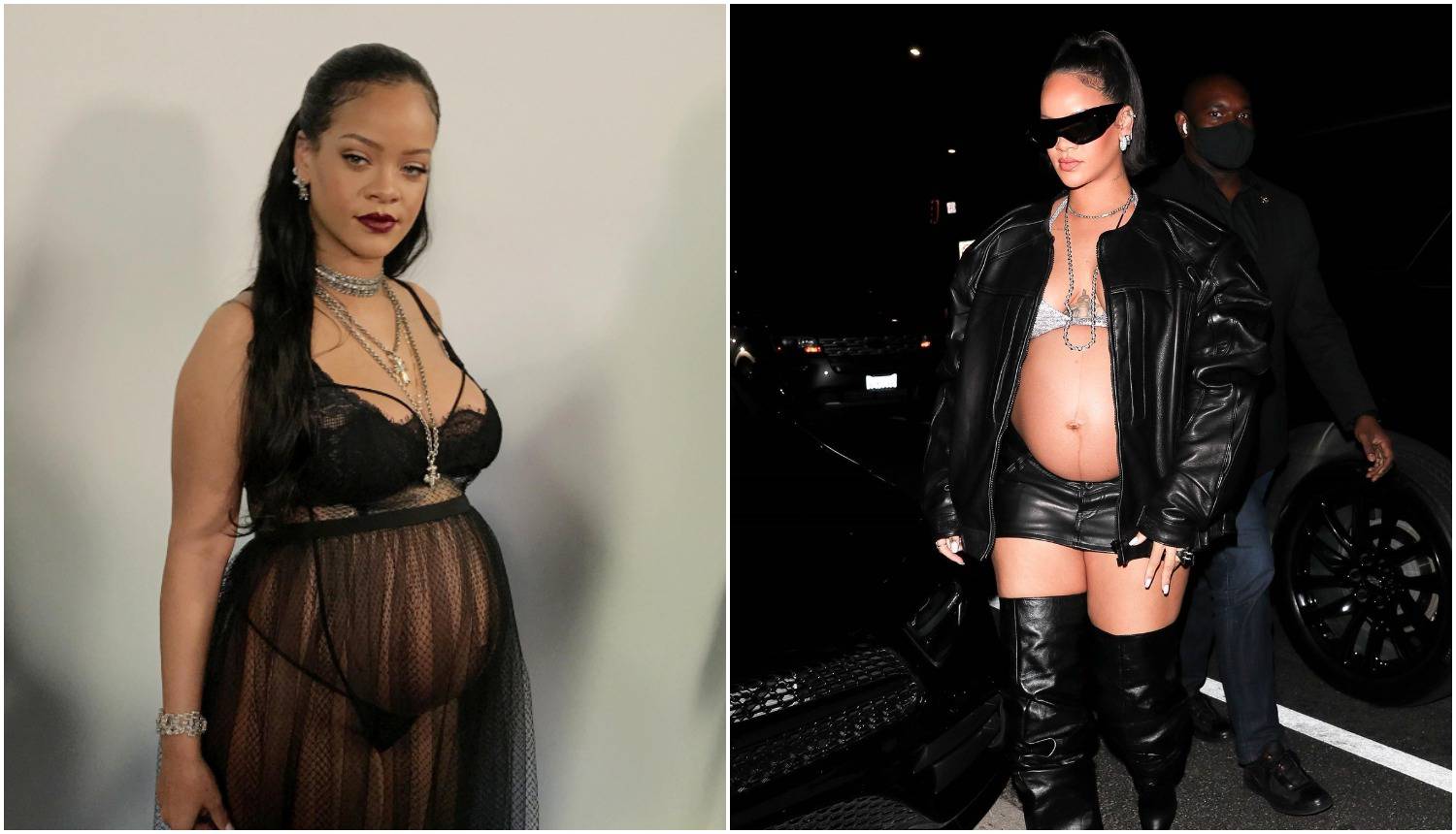 Rihanna u grudnjaku i minici prošetala trudnički trbuščić