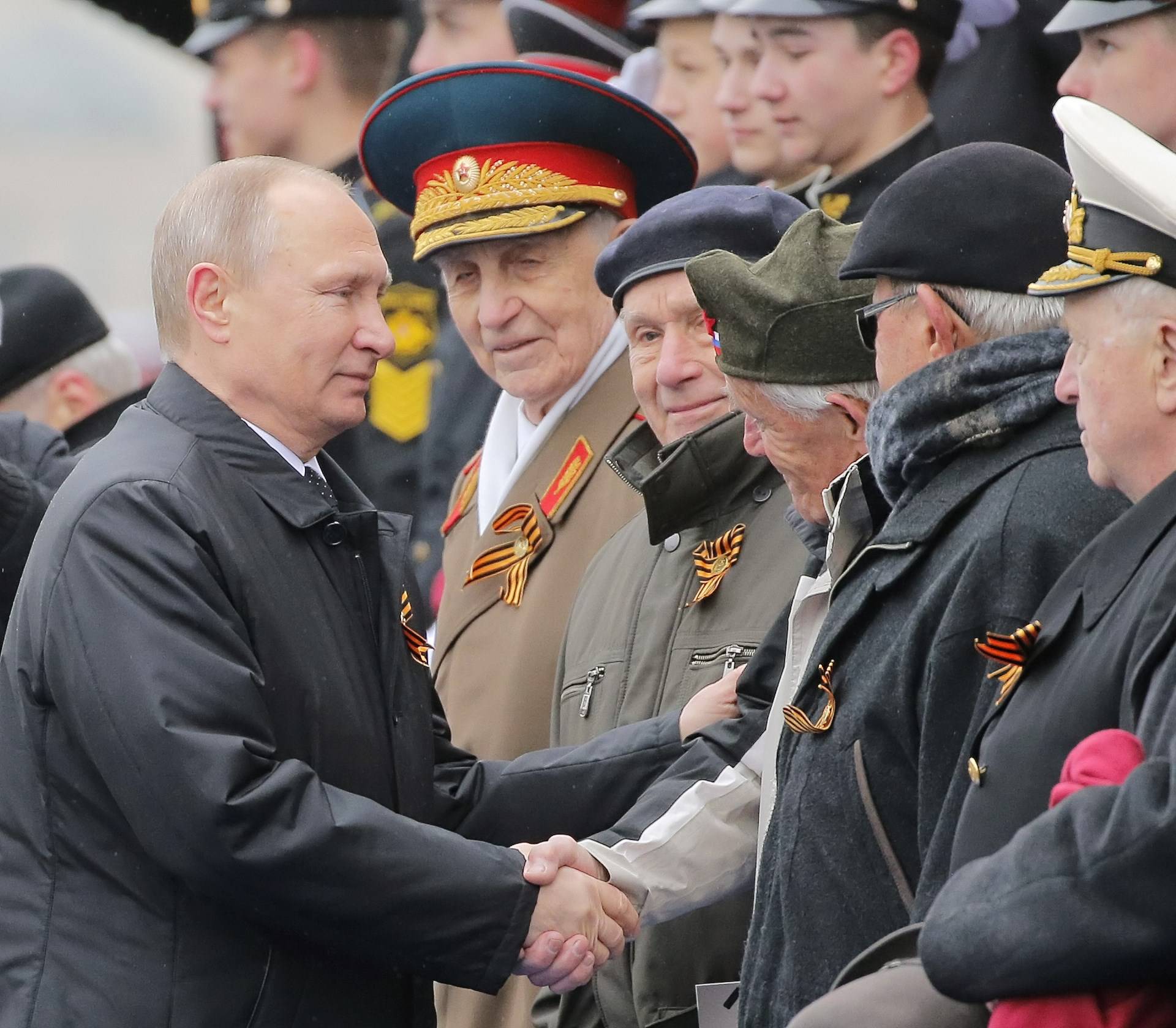 Russian army parade marking the World War II anniversary in Moscow