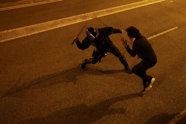 Spanish unions call a general strike in solidarity with Palestinians in Gaza, in Barcelona