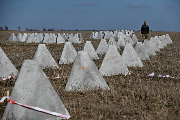 Ukrainian defence line in Zaporizhzhia region