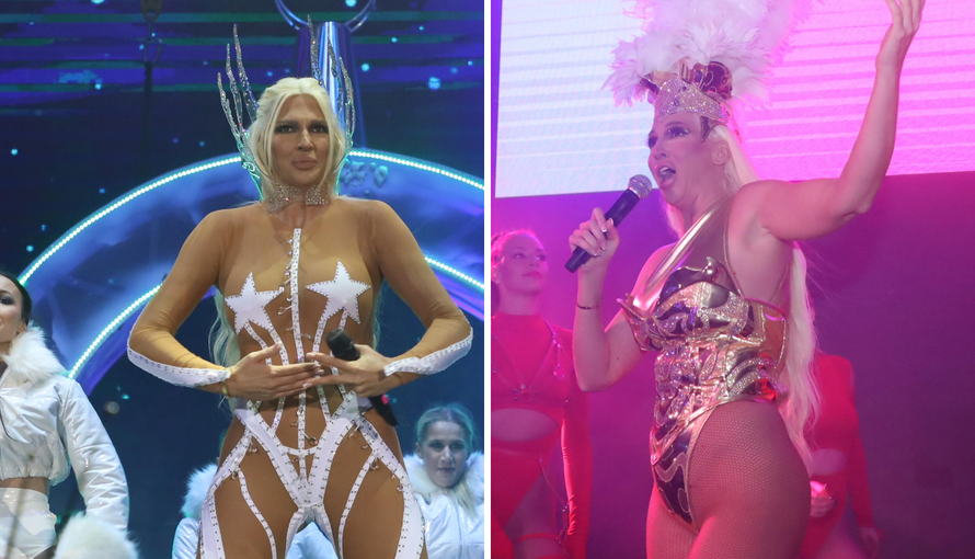 Karleuša priredila novogodišnji spektakl u Beogradu: Tijekom nastupa promijenila tri kostima