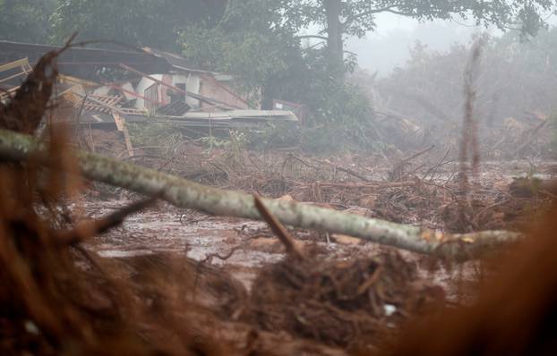 Destroyed house is seen after a tailings dam owned by Brazilian miner Vale SA burst, in Brumadinho