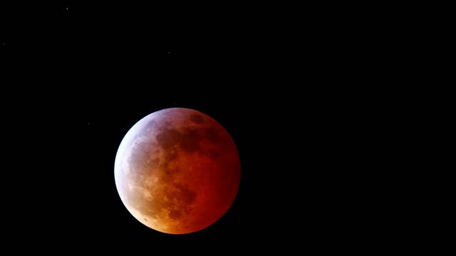 A lunar eclipse viewed in Seattle