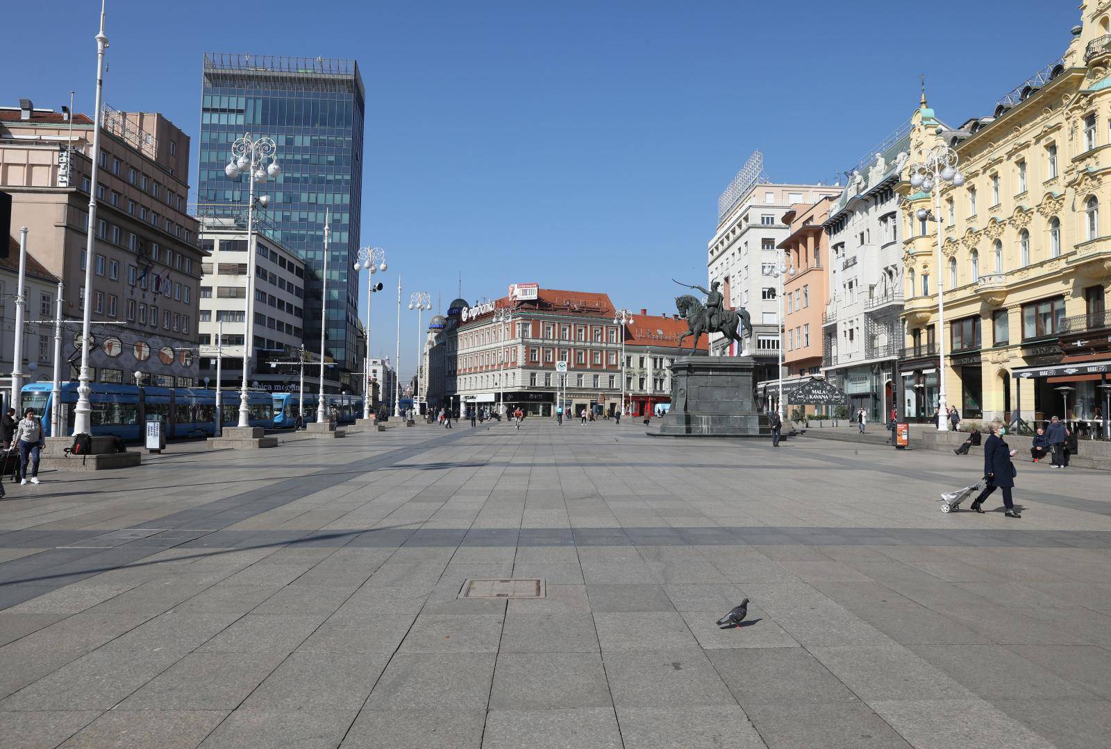 Zatvoreni ugostiteljski objekti u Zagrebu: Kafići i ulice prazni