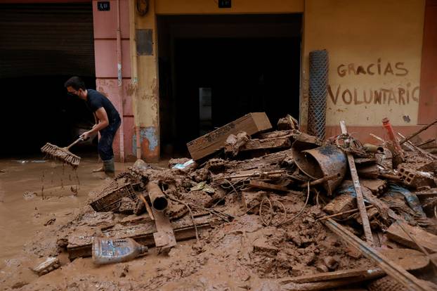 Aftermath of floods in Spain
