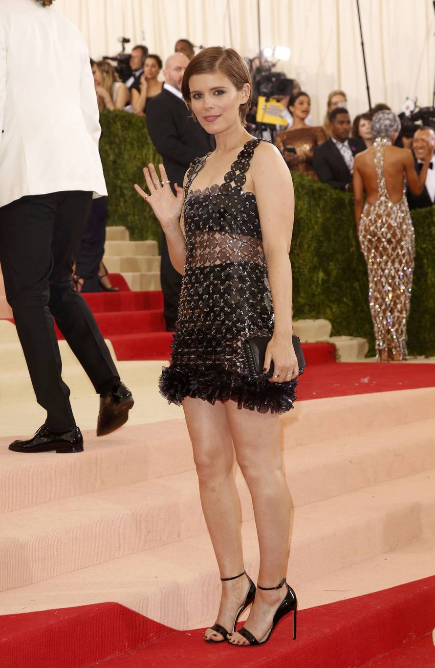Actress Kate Mara arrives at the Met Gala in New York