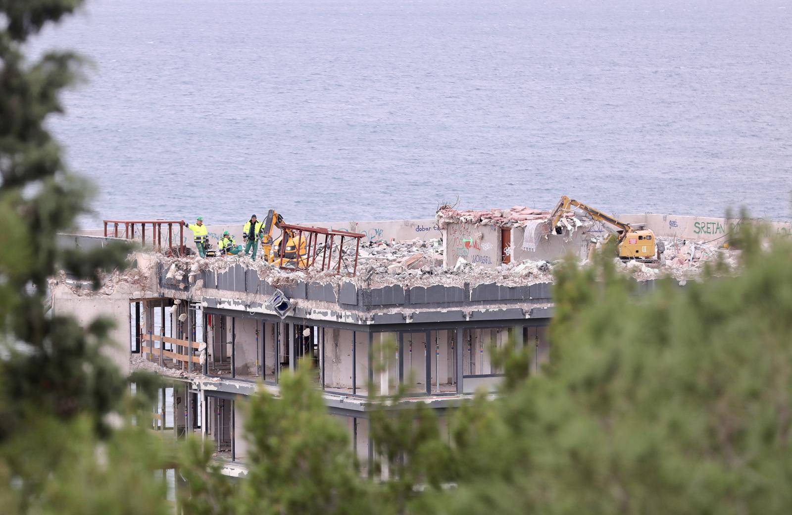 Split: Bageri na najvišoj etaži gradilišta hotela Marjan