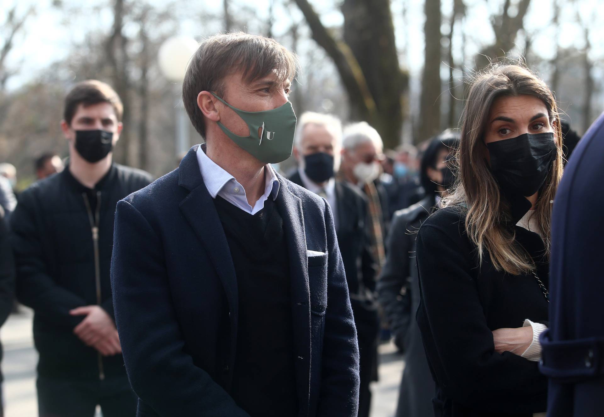 Sprovod velikana hrvatskog nogometa Zlatka Kranjčara na zagrebačkom groblju Mirogoj