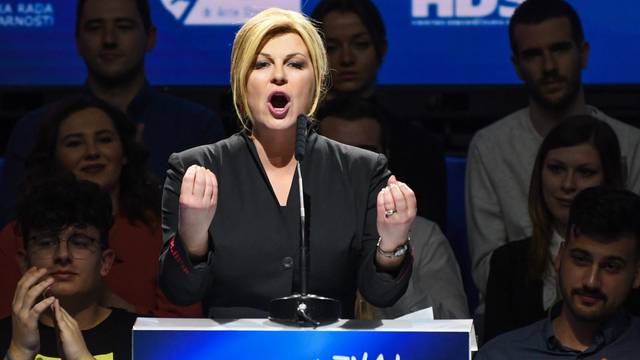 Zagreb: Govor predsjedničke kandidatkinje Kolinde Grabar-Kitarović na zadnjem skupu