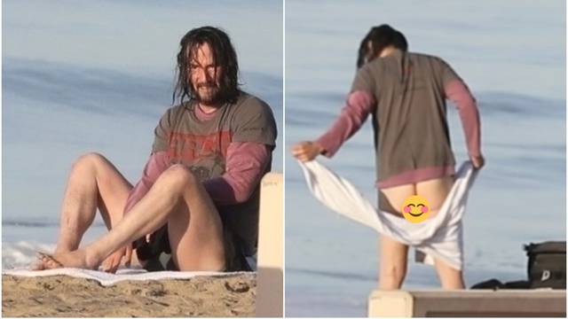 Izludio obožavateljice: Keanu Reeves pokazao guzu na plaži