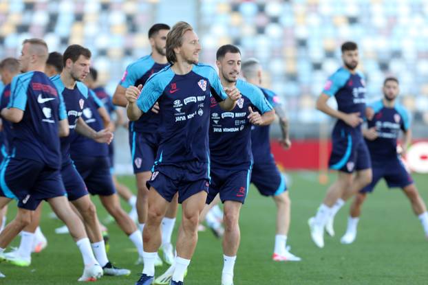 Rijeka: Trening Hrvstake nogometne reprezentacije