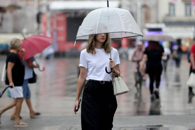 Ljetna kiša u Zagrebu
