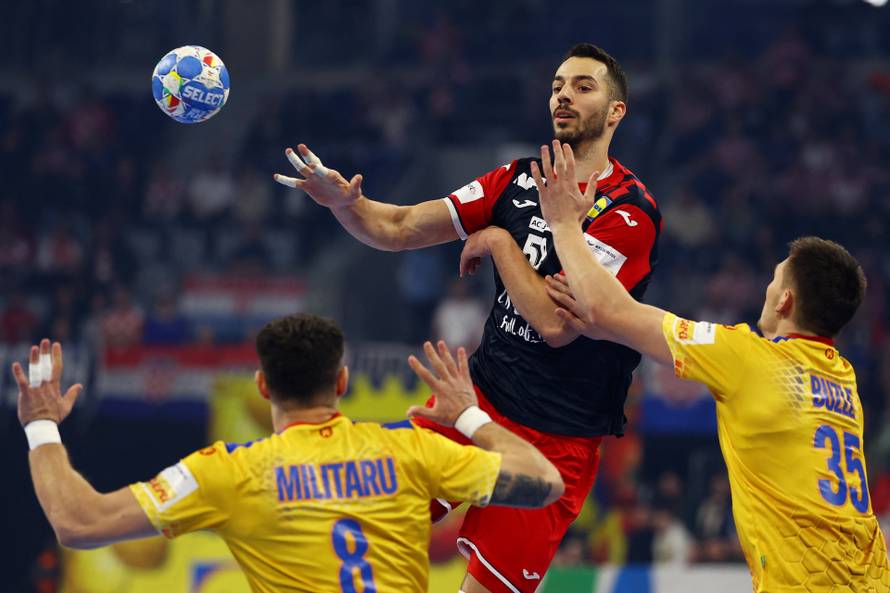 EHF 2024 Men's European Handball Championship - Preliminary Round - Group B - Croatia v Romania