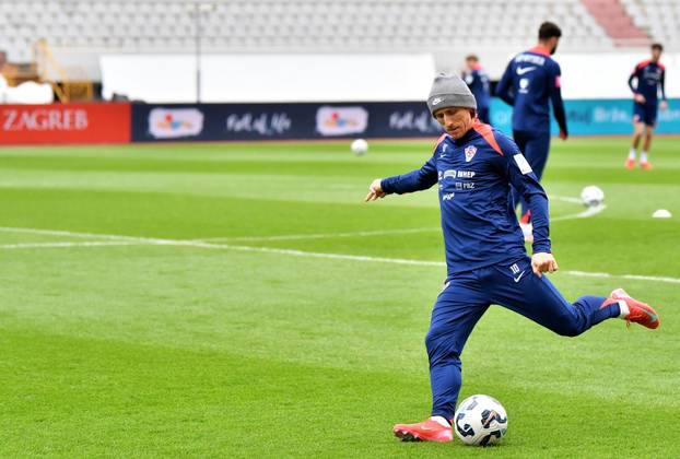 Split: Trening hrvatske nogometne reprezentacije na Poljudu