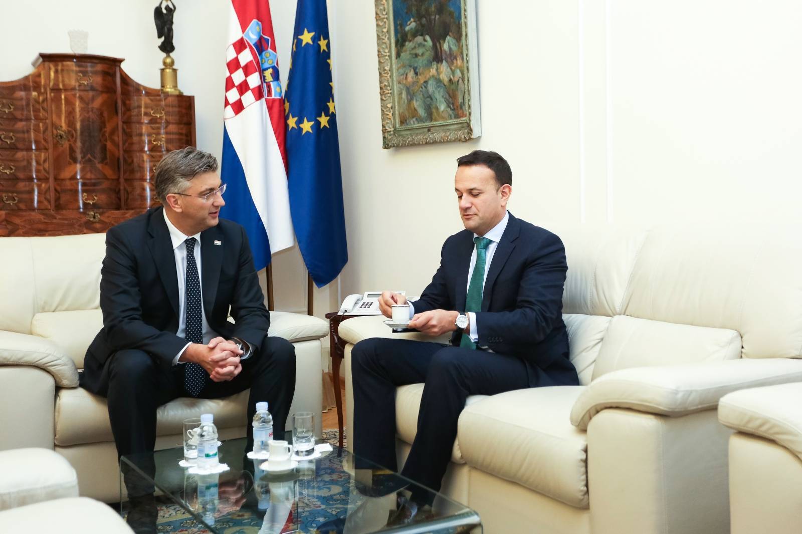 Sastanak Andreja Plenkovića s predsjednikom Vlade Irske Leom Varadkarom