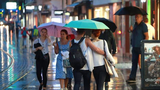 U poslijepodnevnim satima u Zagrebu je pala kiša