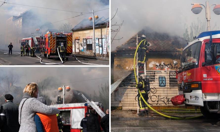 U gašenju požara u Zagrebu ozlijeđena dvojica vatrogasaca