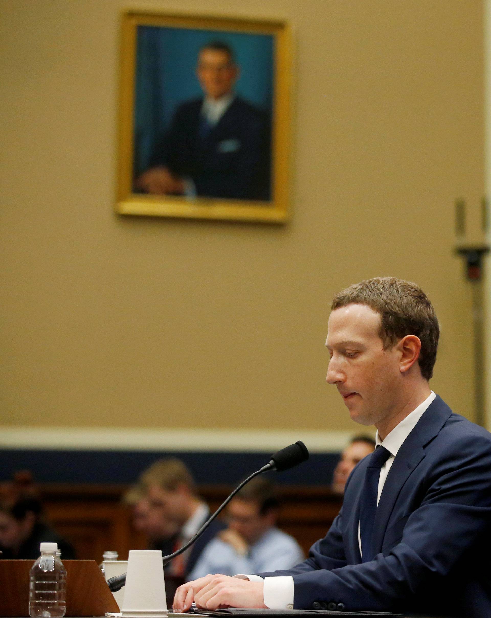 Facebook CEO Mark Zuckerberg testifies in the House Energy and Commerce Committee in Washington