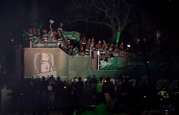Primeira Liga - Sporting CP celebrate winning the Primeira Liga