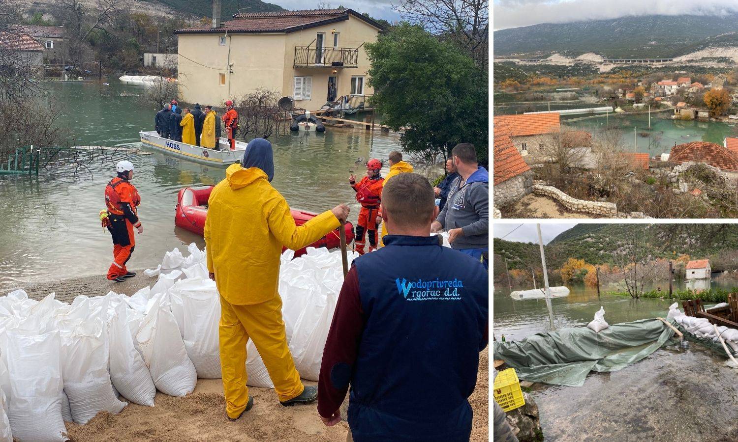 Poplava prijeti kod Vrgorca: Brojne kuće potpuno odsječene