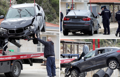 FOTO Izvukli automobil koji je na Pelješcu sinoć sletio u more