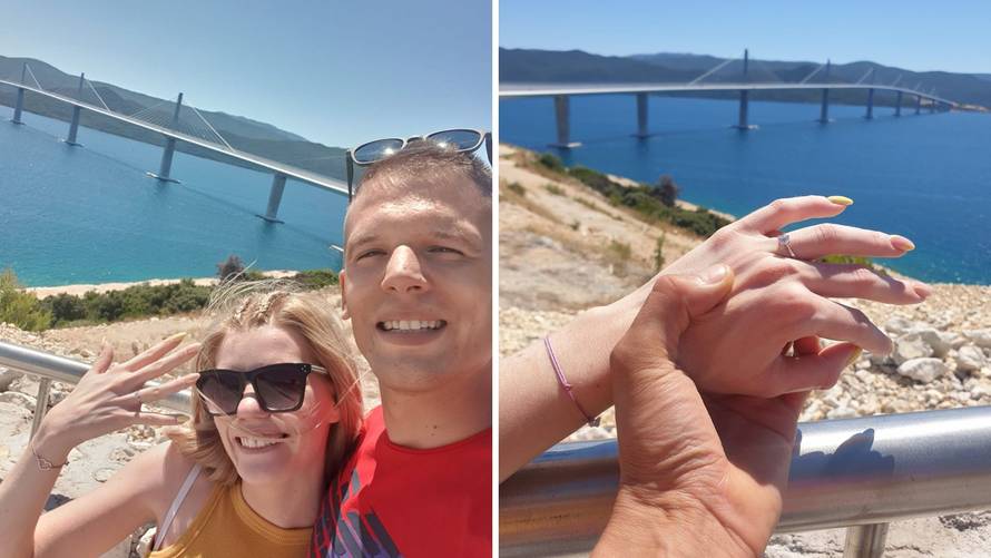 'Pale' prve zaruke na Pelješkom mostu: 'Osjetila sam da će me uskoro zaprositi. Iznenadio me'