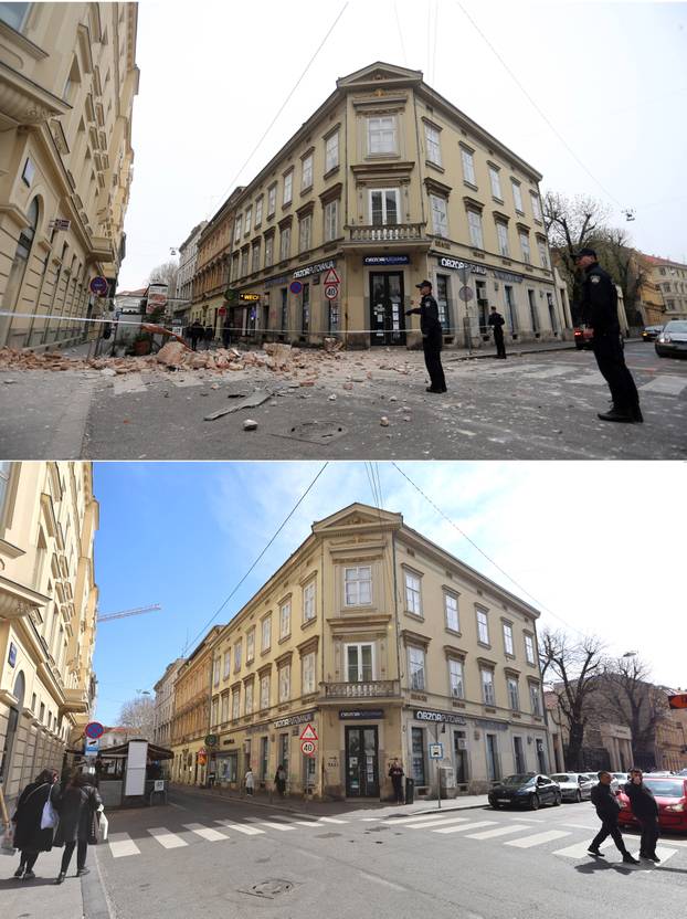 Peta godišnjica potresa: Kako je Zagreb izgledao na dan potresa, a kako izgleda danas