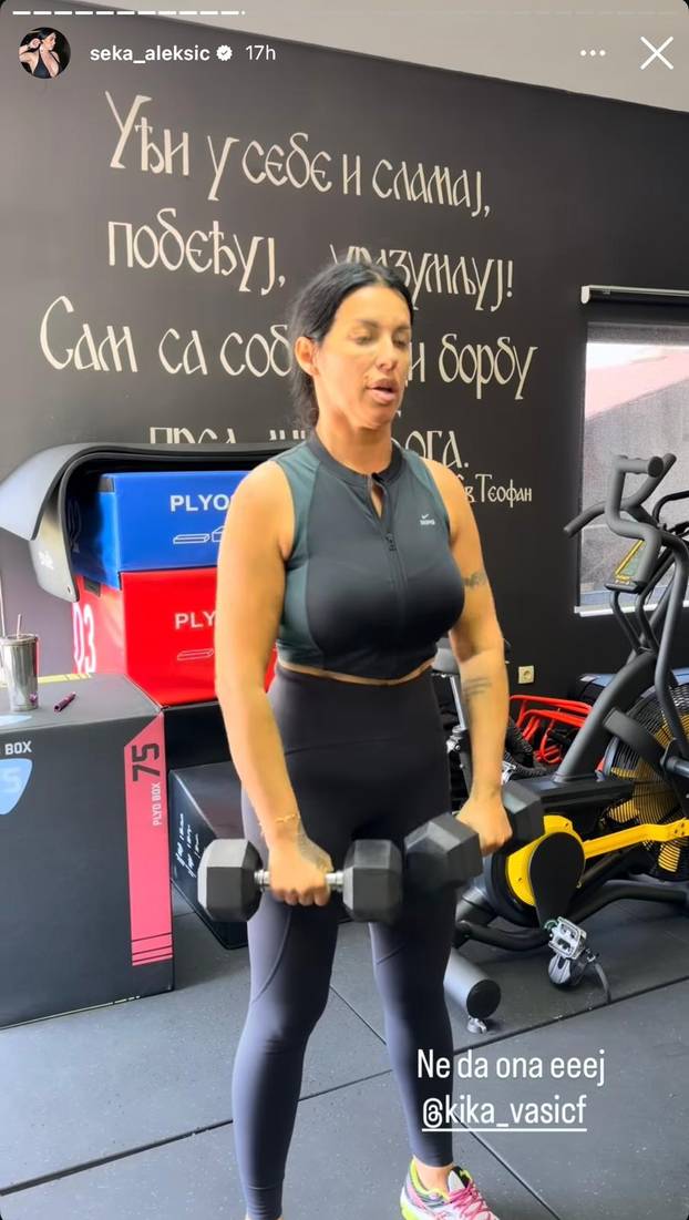 FOTO Seka Aleksić izgubila je 14 kilograma, evo kako trenira...