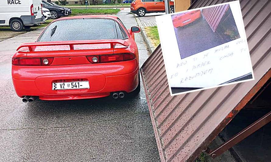 Parkirao čovjeku pred garažu u Varaždinu. Dobio sliku i poruku 'Ako ti je mozak ko pim***...'