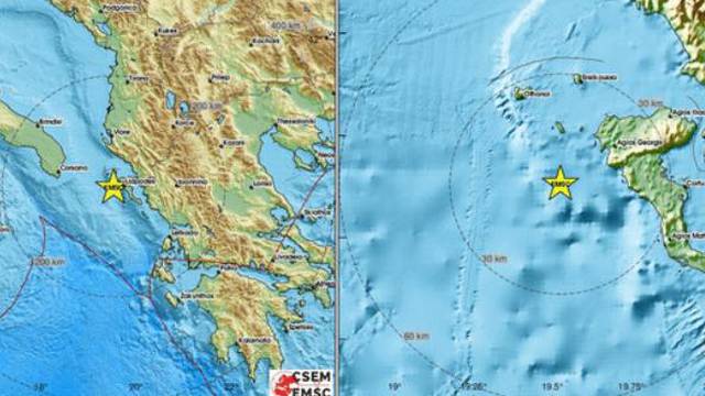 Potres jačine 4,7 po Richteru kod Krfa, treslo se i u Albaniji