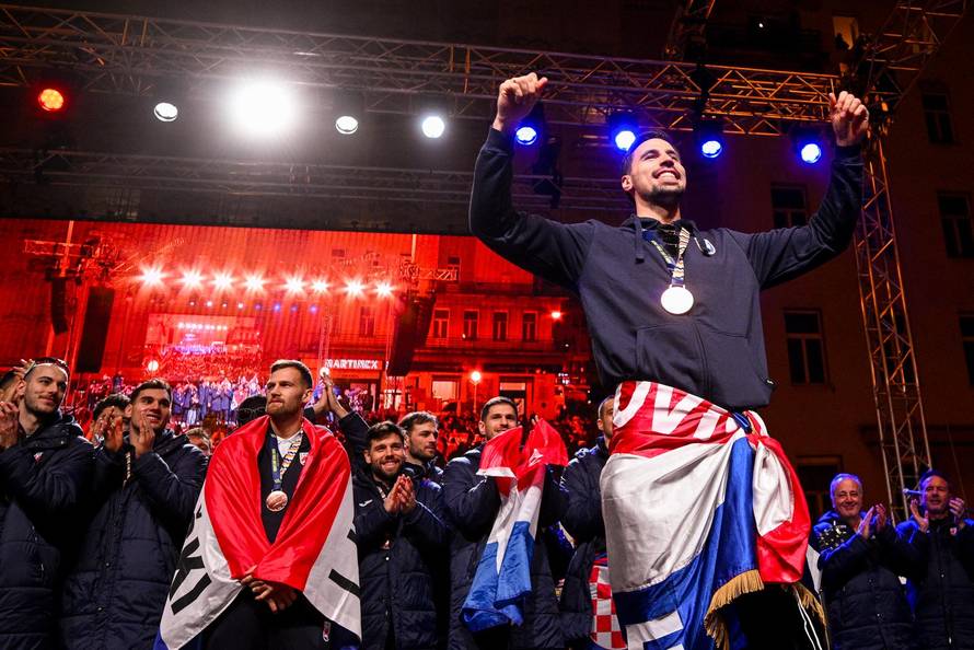 Zagreb: Svečani doček rukometnih reprezentativaca nakon osvojene bronce na Europskom prvenstvu
