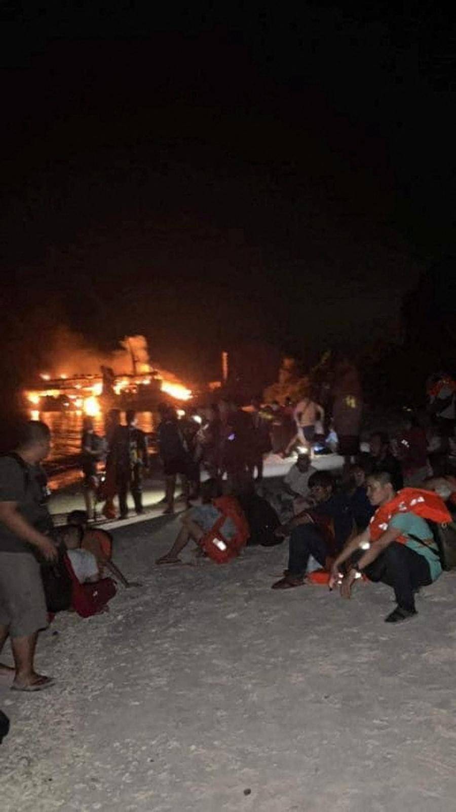 Passenger ship catches fire off Basilan