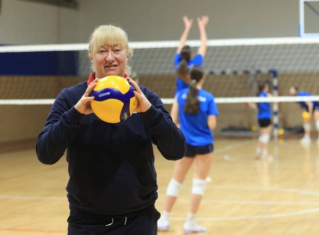 Zagreb: Trening mlade &zcaron;enske odbojka&scaron;ke reprezentacije na Velesajmu