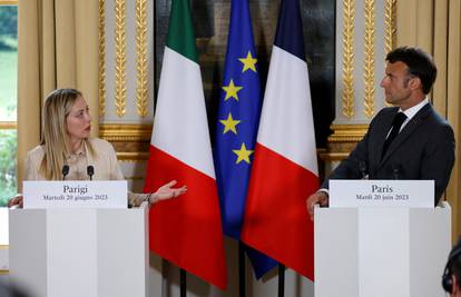 Macron i Meloni: Francuska i Italija će nastaviti slati vojnu potporu Ukrajini sve dok treba