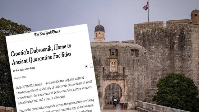 I New York Times piše o prvoj karanteni ikad - u Dubrovniku