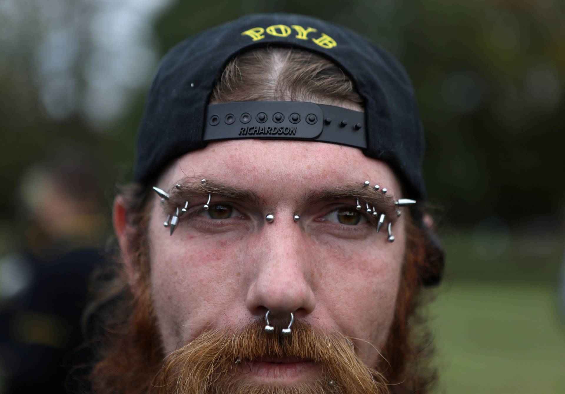 Proud Boys attend a rally in Portland