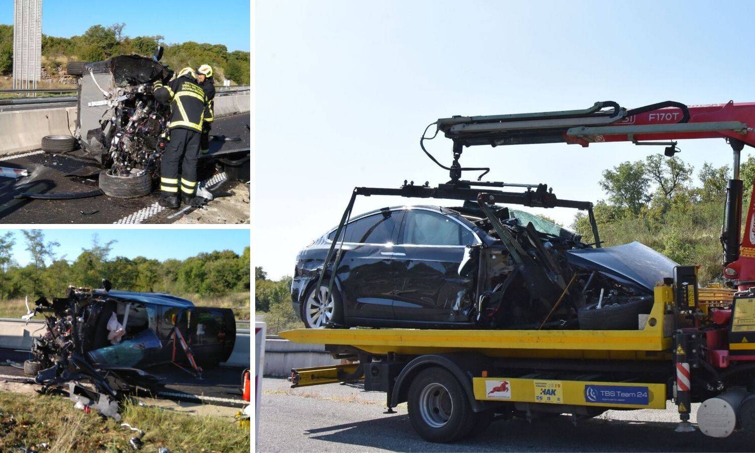 Teslinim autom u zid: Kako su iz ovoga izašli bez ogrebotine?