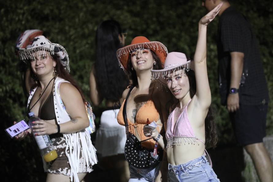 Split: Dolazak partijanera na drugu večer Ultra Europe festivala 2025.