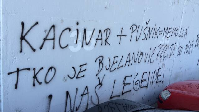 Uvredljivi grafiti na Poljudu: Tko je Bjelanović, di su legende