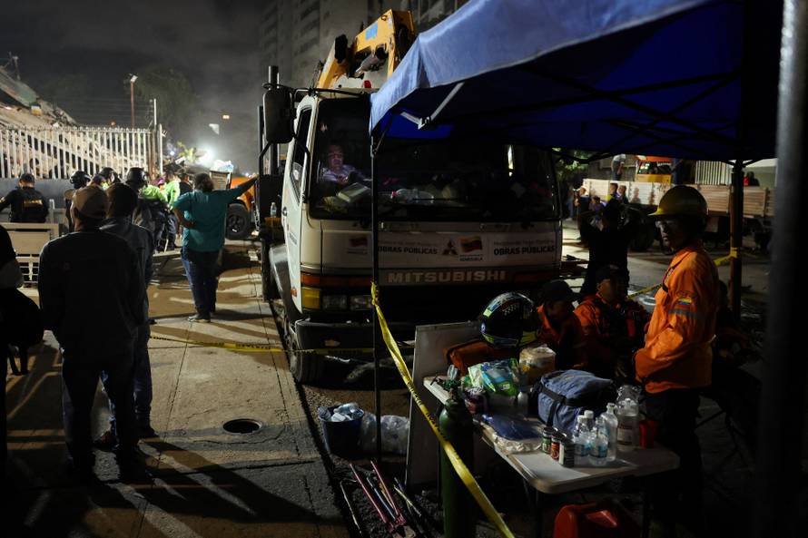 Aftermath of earthquakes in Caracas