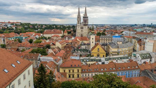 Zagreb: Fotografije iz zraka košarkaskog terena na PRO 3x3 Touru