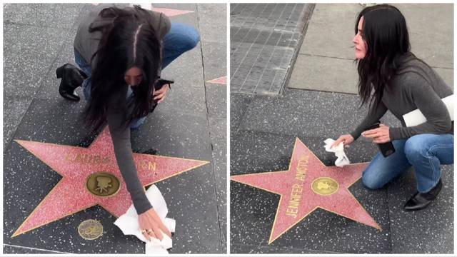 Courteney Cox u 'proljetnom čišćenju', brisala svoju zvijezdu na Stazi slavnih: 'Netko mora!'